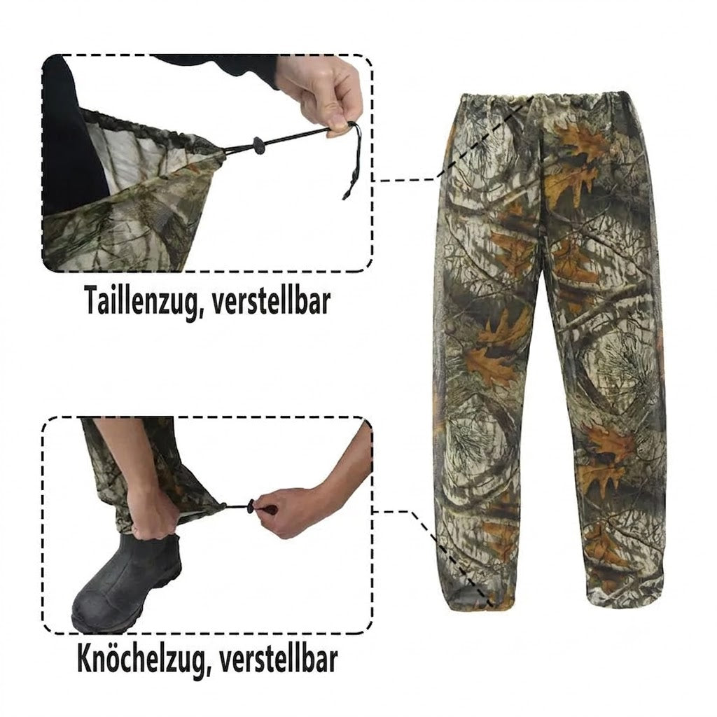 Tarnanzug mit integriertem Mückenschutz – Atmungsaktiver Insektenschutz für Jagd & Outdoor