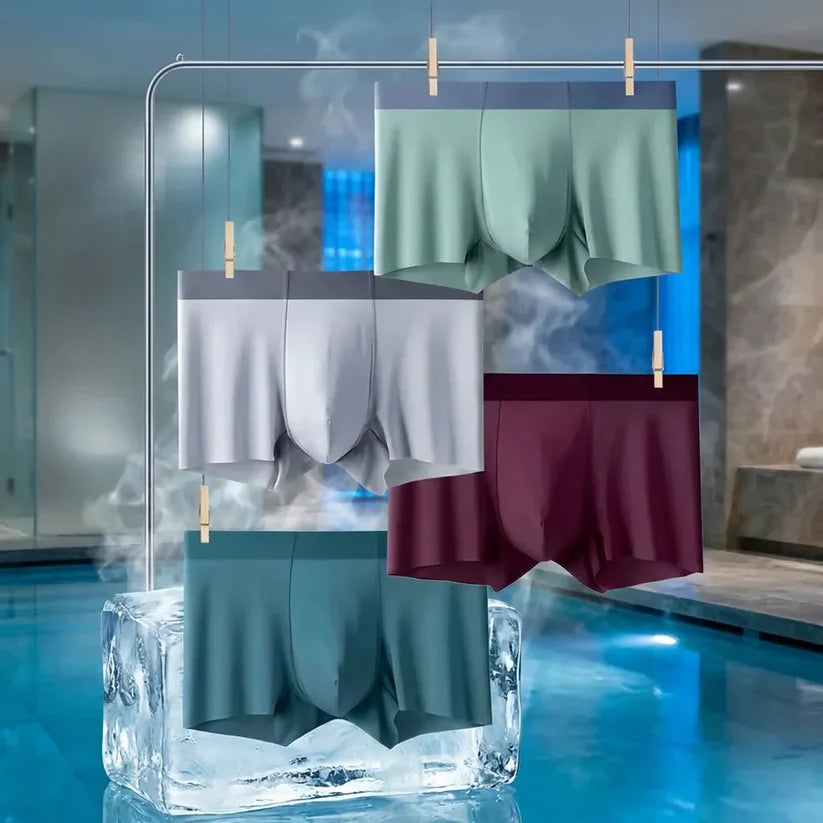 Anti-Schweiß Ice Silk Boxershorts (4er-Pack)